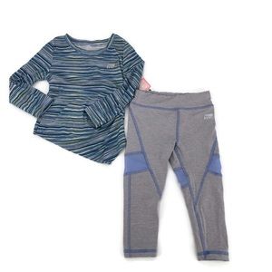 Marika Two Piece Set Size 3T Navy Estate NWT